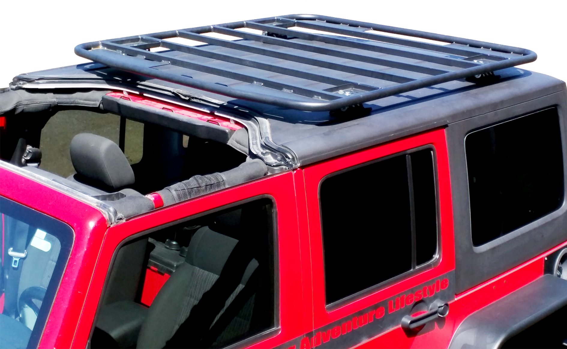 Jeep Wrangler Hard Top Platform Rack Kit (2" Tall Mounts)