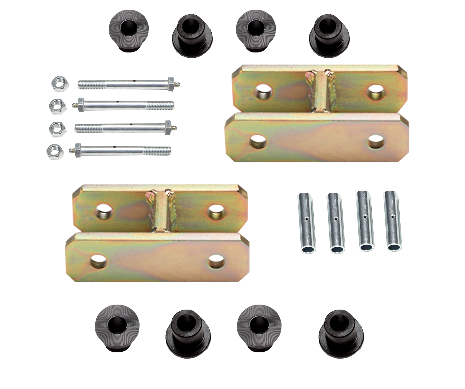 Heavy Duty Greasable Leaf Spring Shackle Kit (1/2" Lift)
