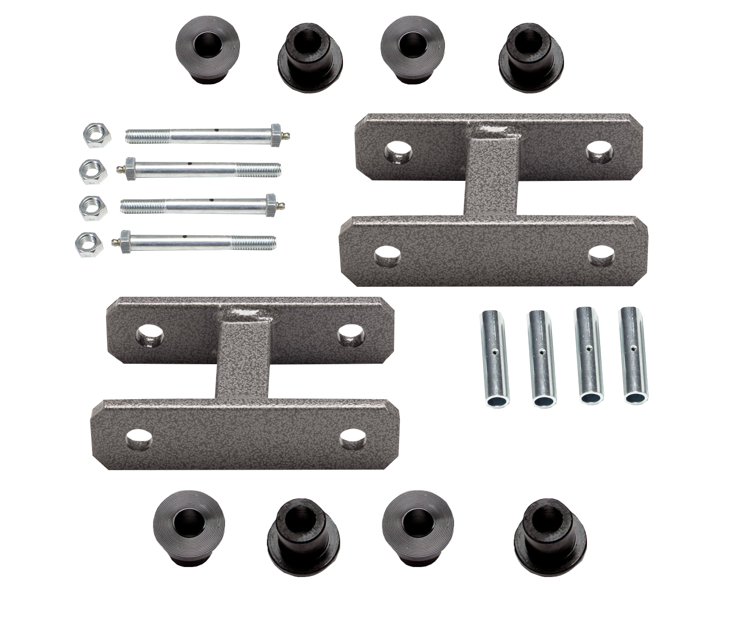 Heavy Duty Greasable Leaf Spring Shackle Kit (0" Lift)