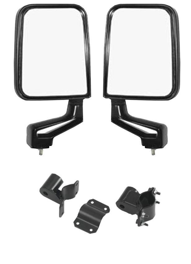 Warrior Tube Door Mirror Mount Kit w/ Mirrors
