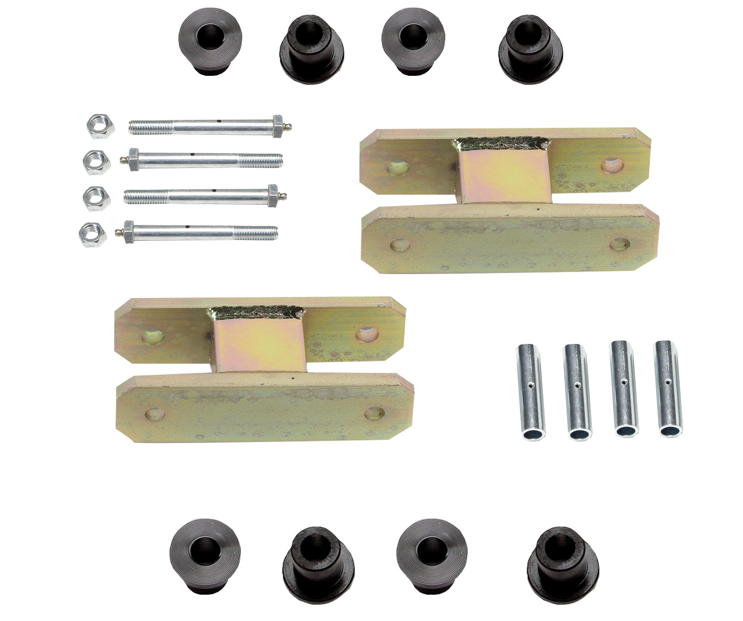 Heavy Duty Greasable Leaf Spring Shackle Kit (1-1/2" Lift)