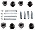 Chevy S-10 Greaseable Bolt & Bushing Kit for Warrior Leaf Spring Shackles - Rear