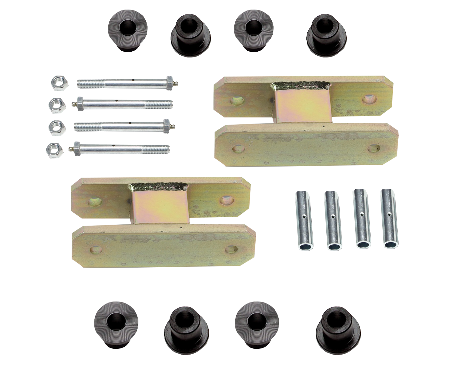 Heavy Duty Greasable Leaf Spring Shackle Kit (1-1/2" Lift)