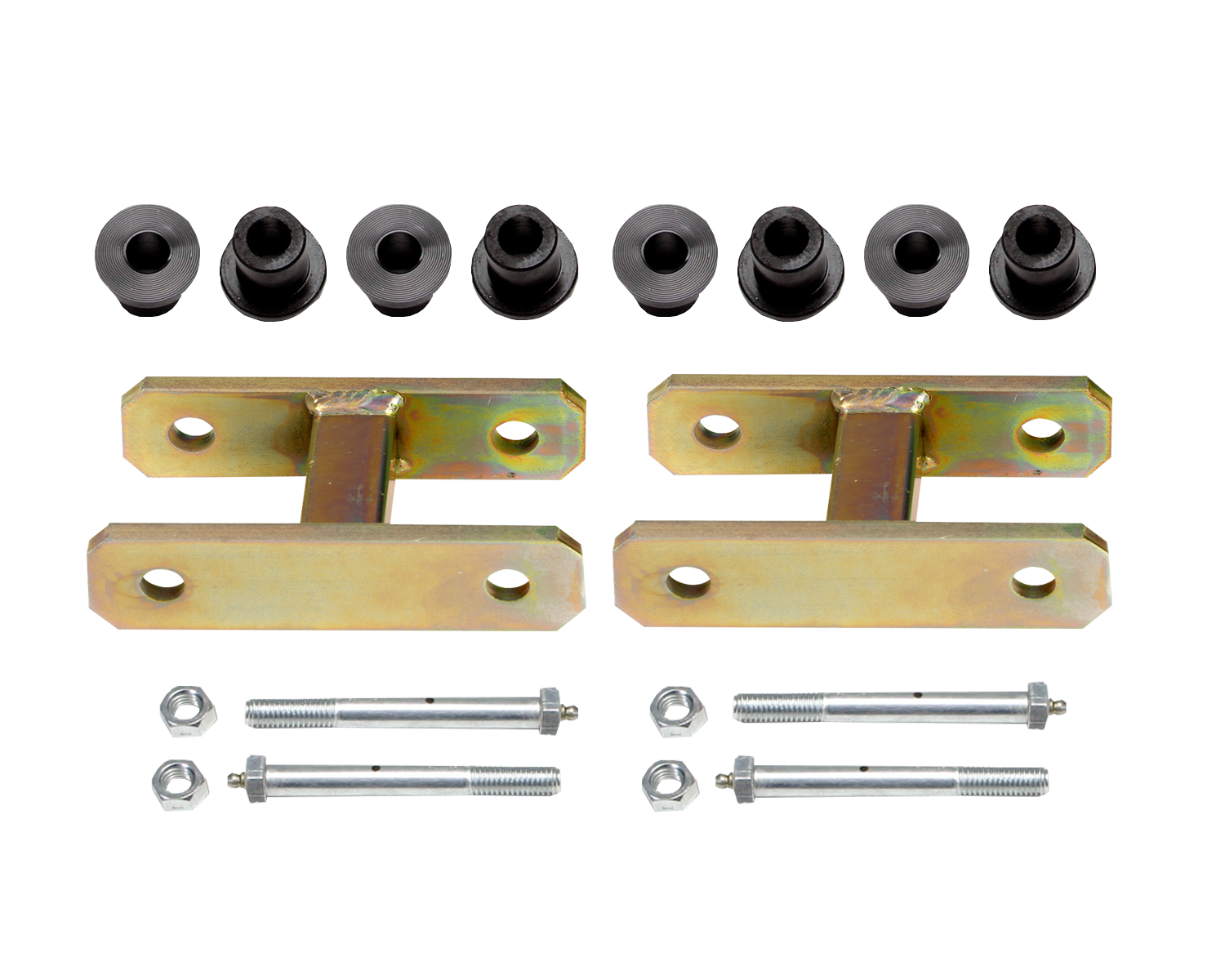 Heavy Duty Greasable Leaf Spring Shackle Kit (1" Lift)