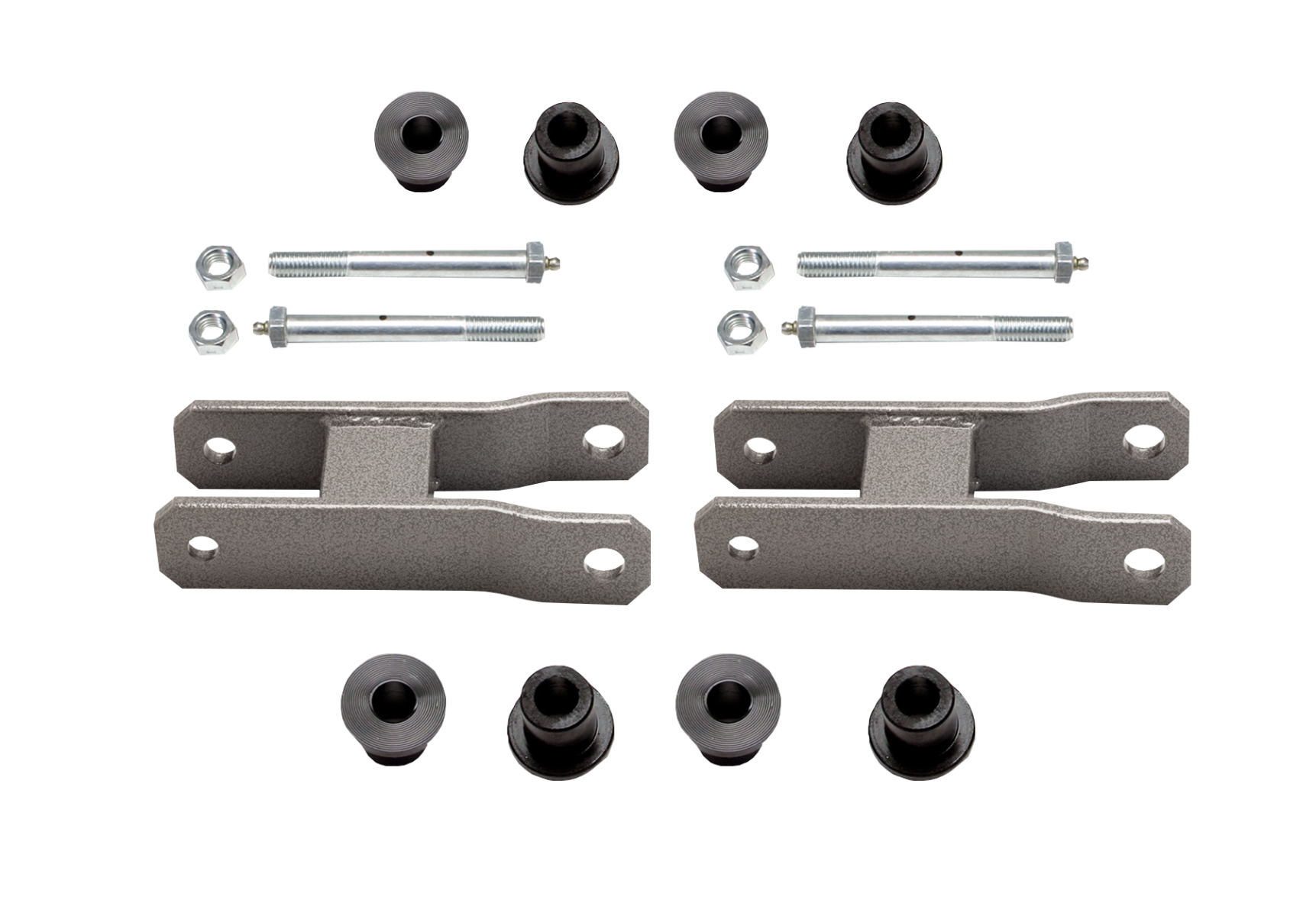 Heavy Duty Greasable Leaf Spring Shackle Kit (2" Lift)