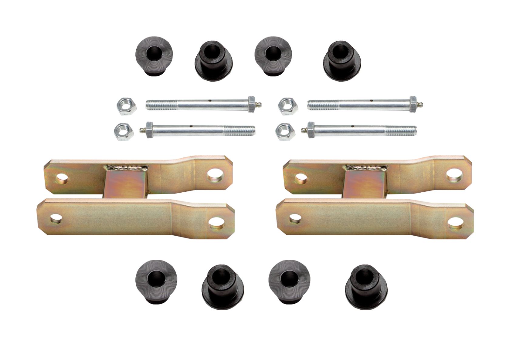 Heavy Duty Greasable Leaf Spring Shackle Kit (2" Lift)