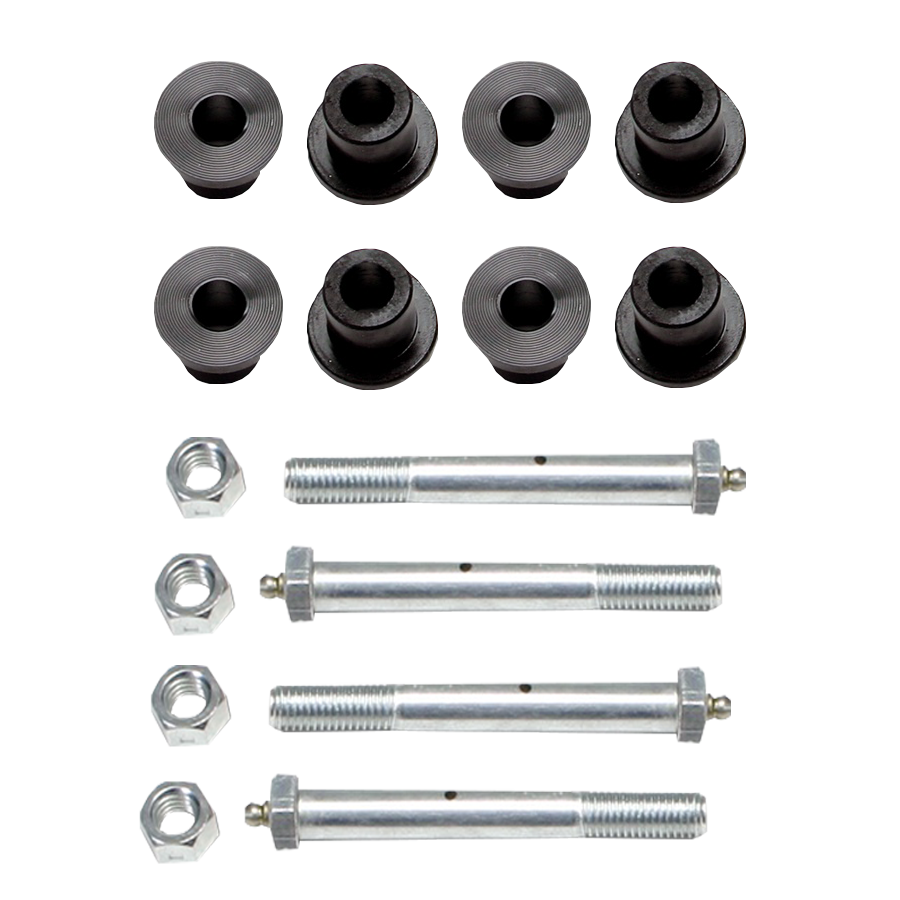 Toyota 4WD Truck Greaseable Bolt kit for Warrior Leaf Spring Shackles - Front