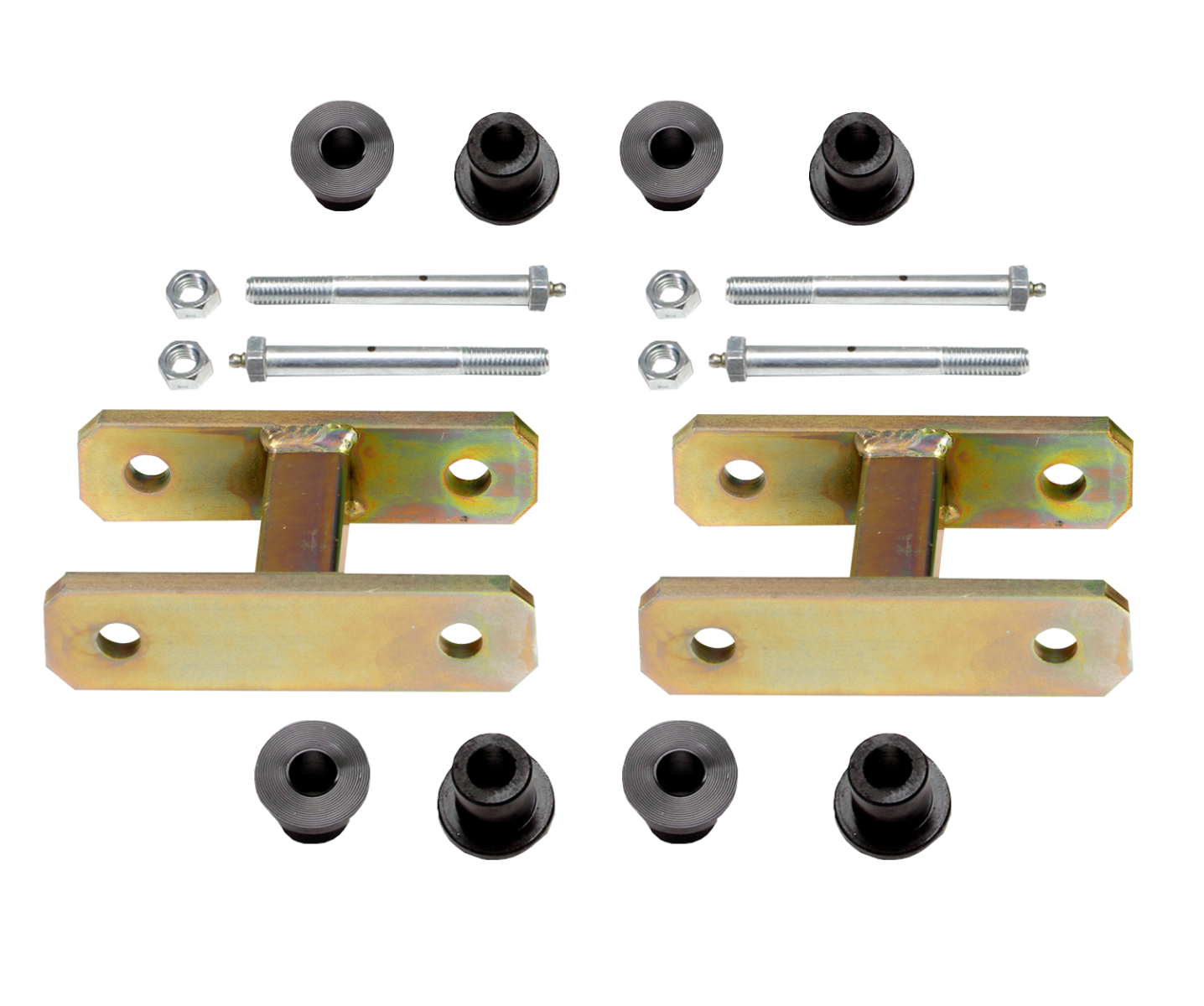 Heavy Duty Greasable Leaf Spring Shackle Kit (2" Lift)