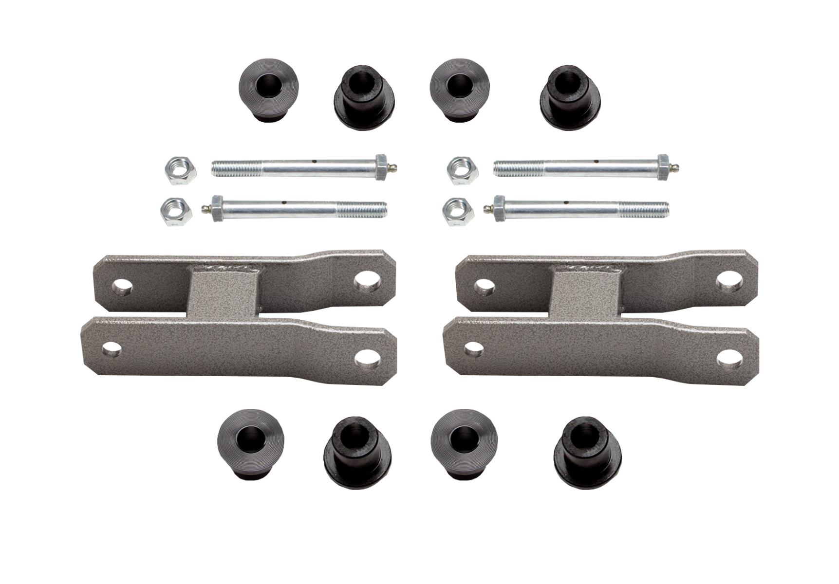 Heavy Duty Greasable Leaf Spring Shackle Kit (2" Lift)