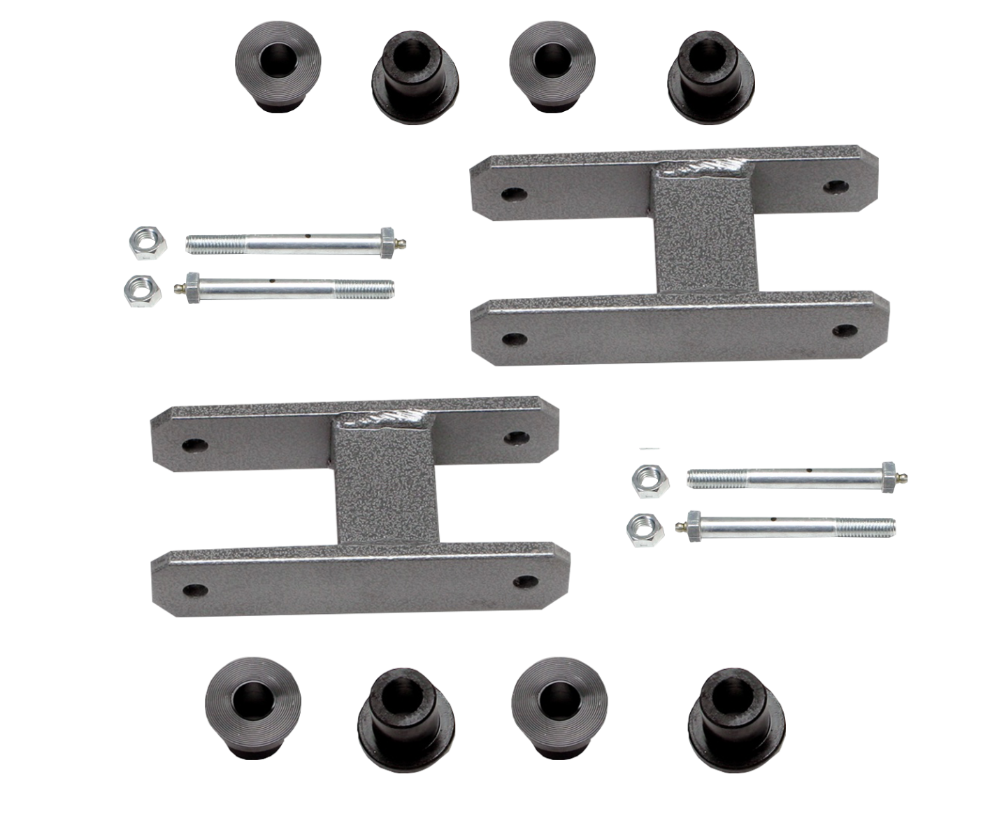 Heavy Duty Greasable Leaf Spring Shackle Kit (2" Lift)