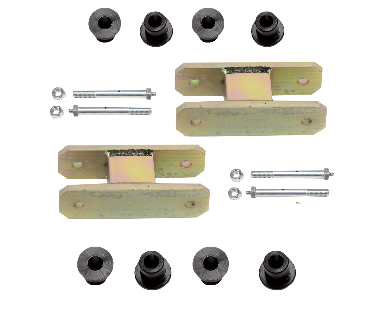 Heavy Duty Greasable Leaf Spring Shackle Kit (2" Lift)