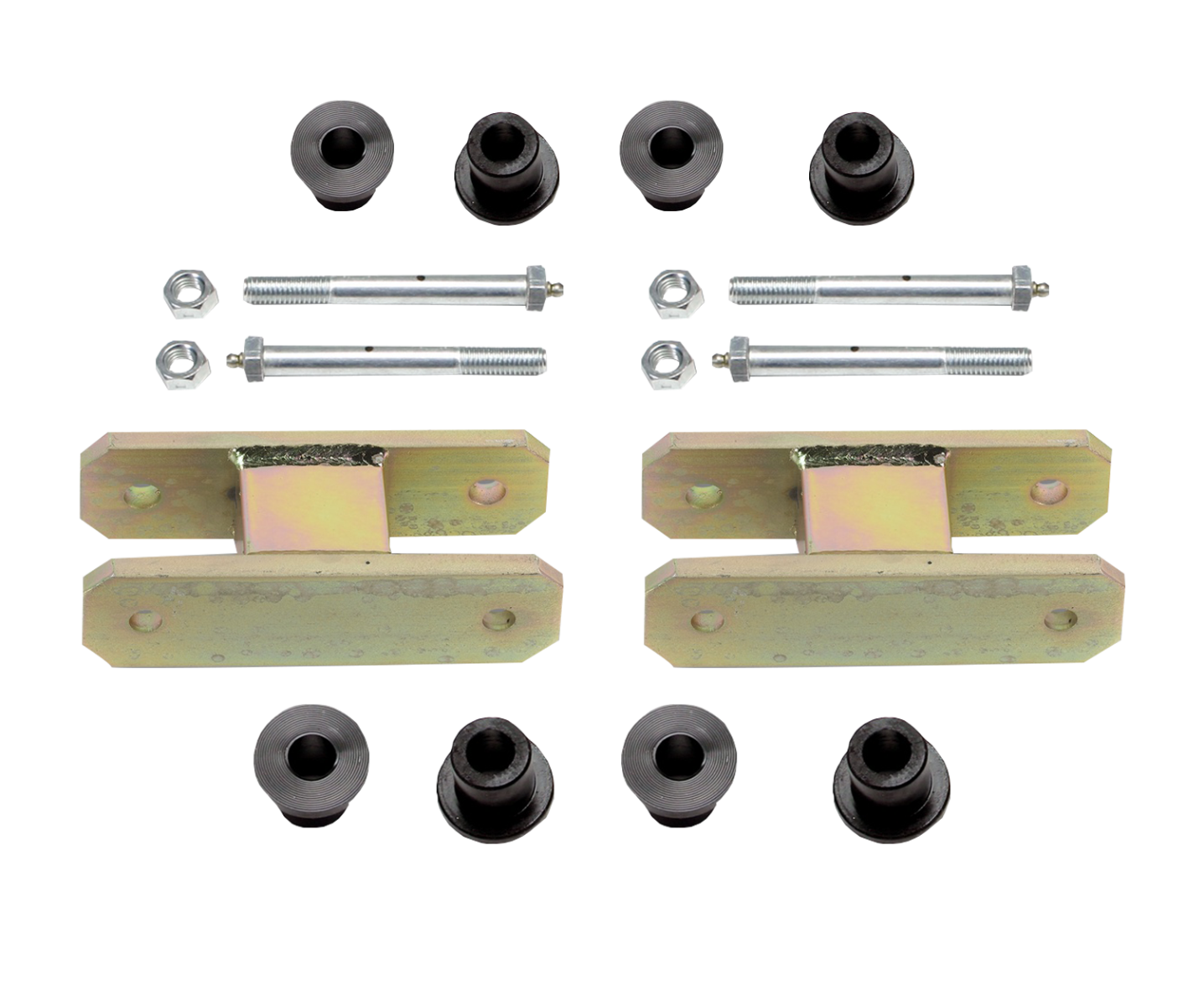 Heavy Duty Greaseable Leaf Spring Shackle Kit (1" Lift)