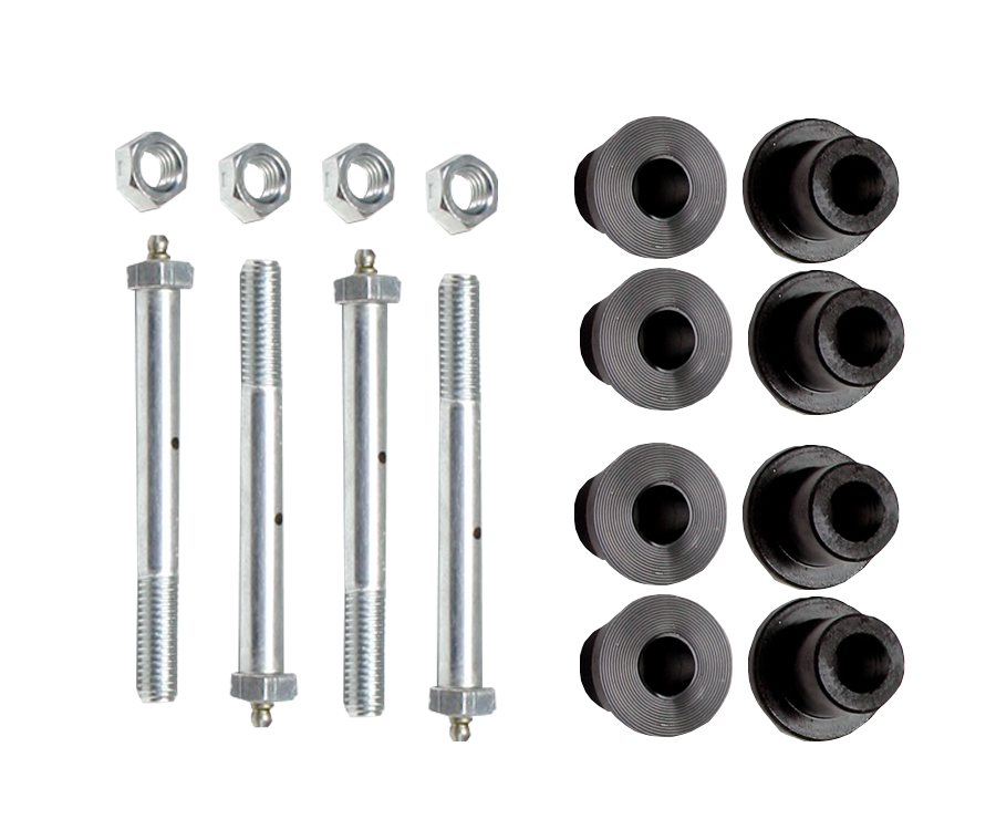 Scout II Greaseable Bolt & Bushing Kit for Warrior Leaf Spring Shackles