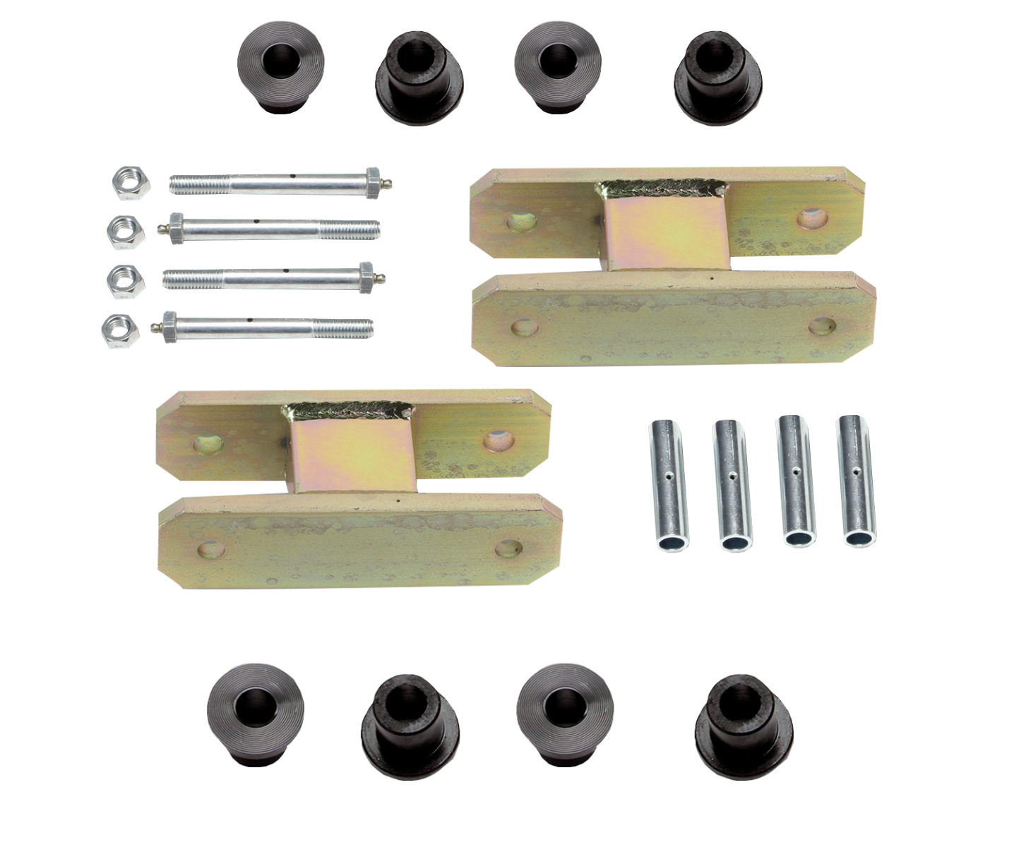 Heavy Duty Greaseable Leaf Spring Shackle Kit (1" Lift)