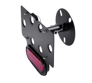 Universal Spare Tire License Plate Mount w/ 3rd Brake Light