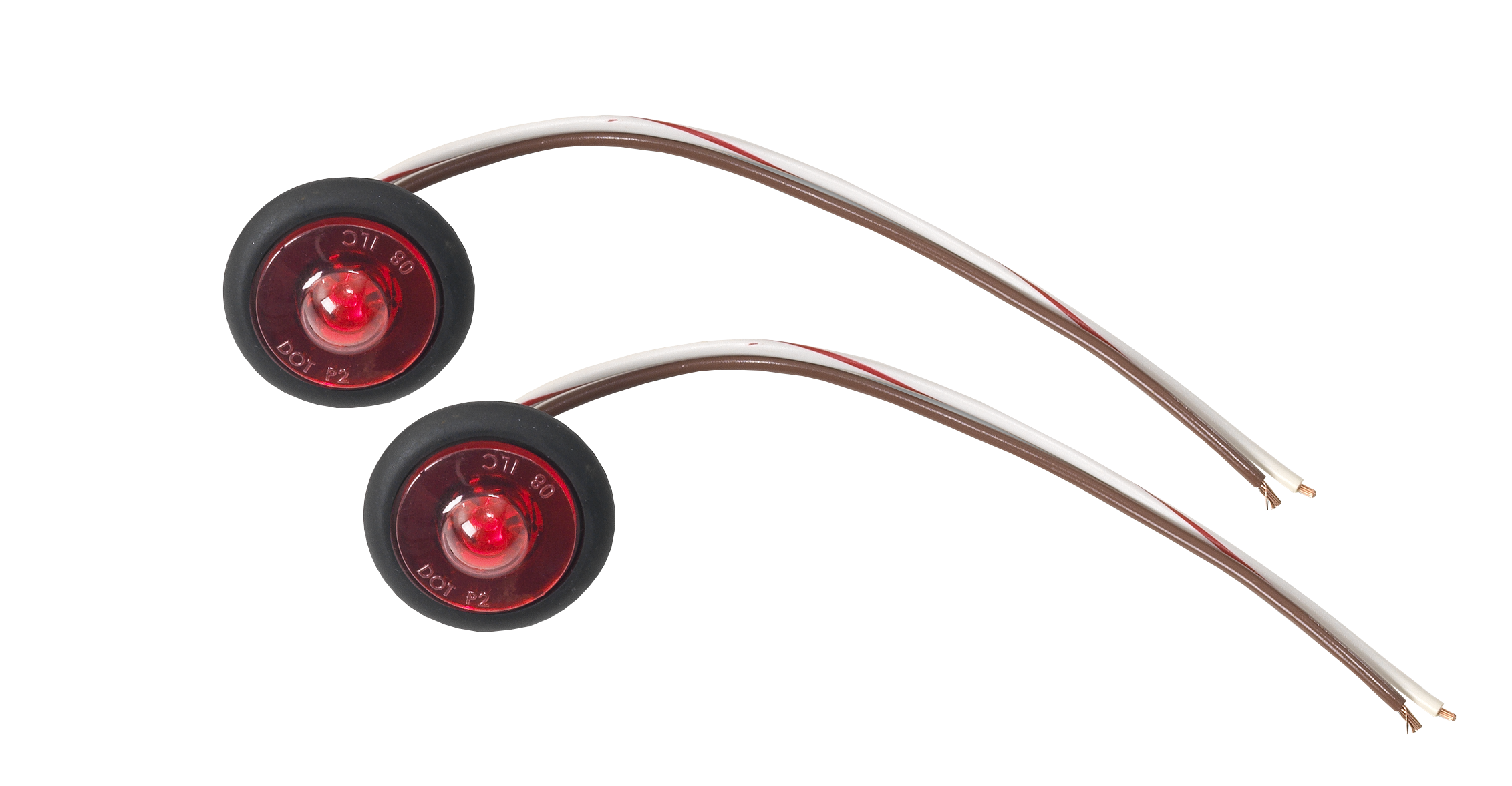 Universal 1" Red Sidemarker LED