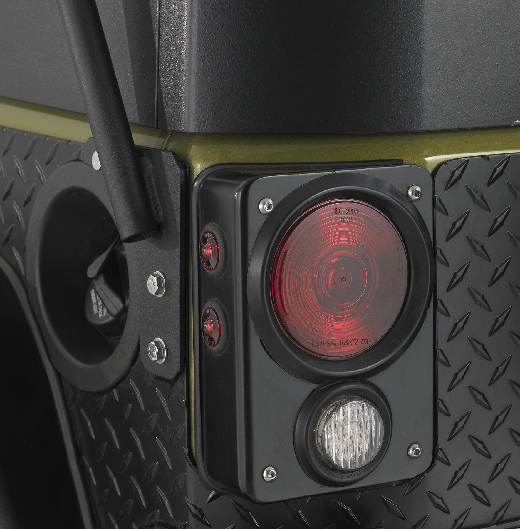 Jeep JK/JKU Steel LED Tail Lights (Round)