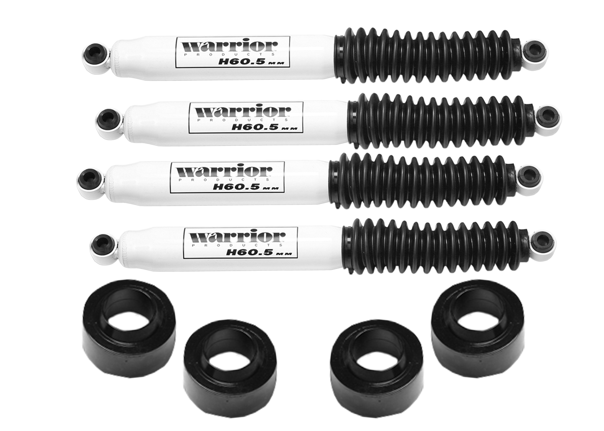 Jeep JK/JKU 2" Spacer Lift Kit w/ Shocks