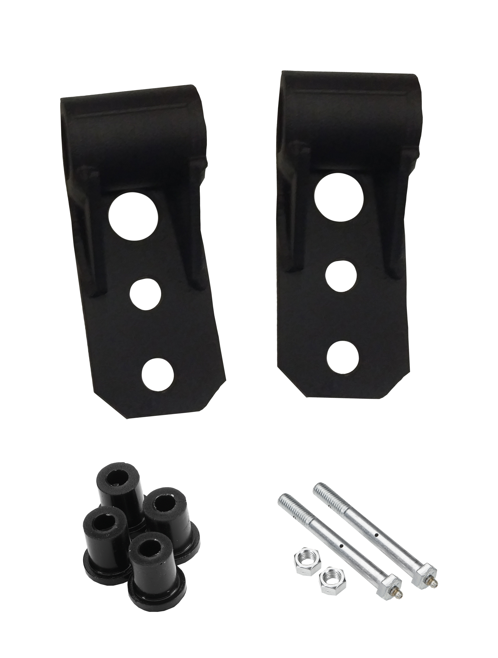 Jeep CJ7 Shackle Frame Mount for 2" Front Leaf Springs (Includes Bushings & Greaseable Bolts)