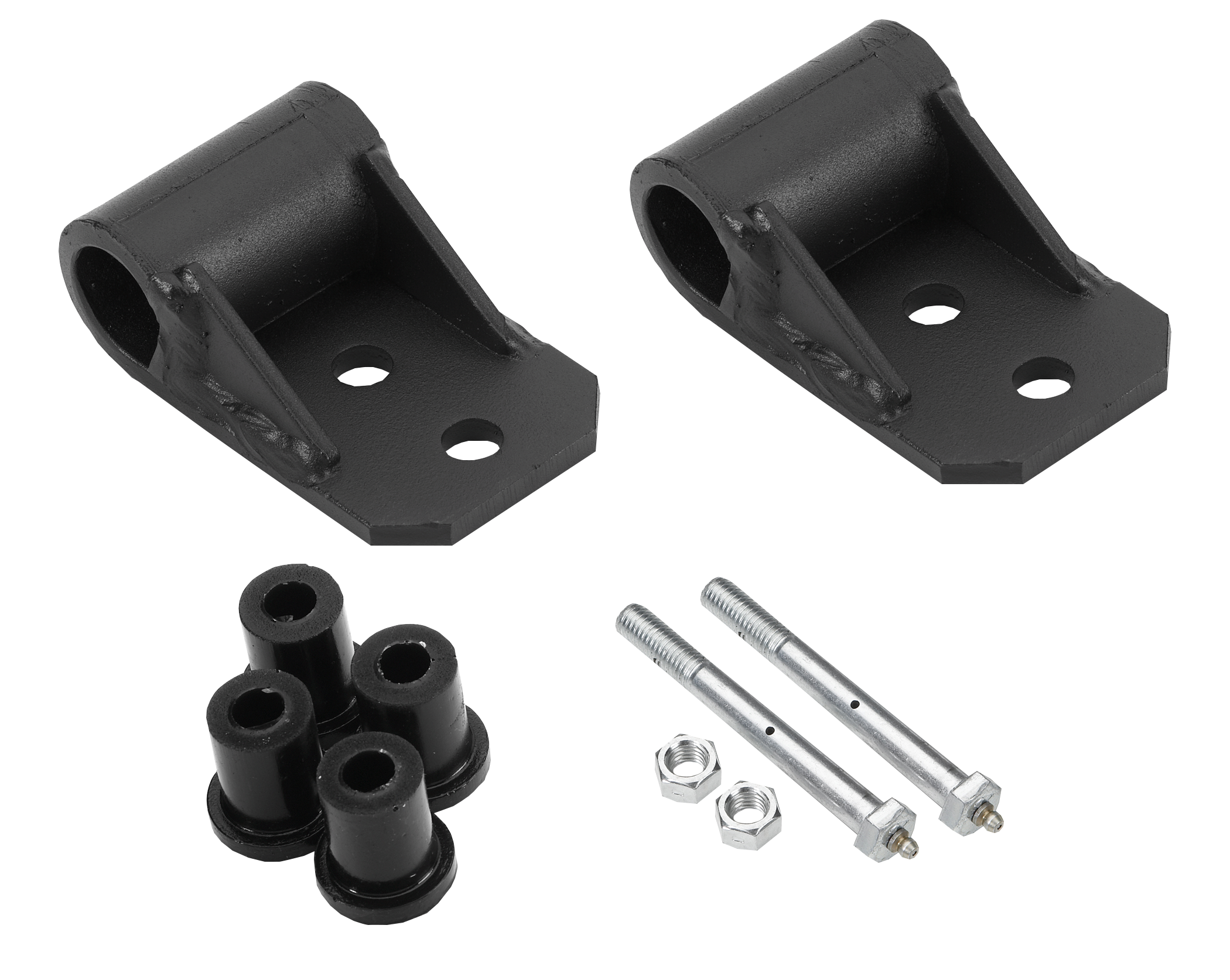 Jeep YJ Shackle Frame Mount for 2-1/2" Front or Rear Leaf Springs (Includes Bushings & Greaseable Bolts)