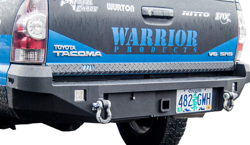 Toyota Tacoma Rear Hitch Bumper w/ D-Ring Mounts