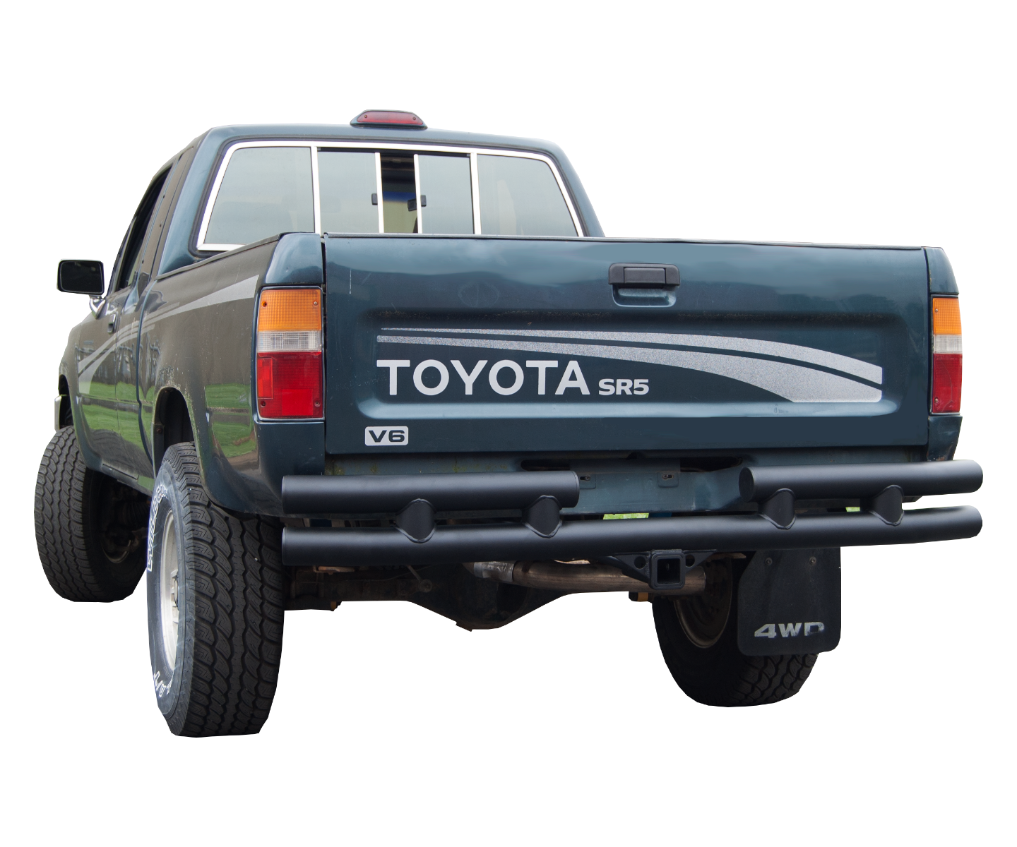 Toyota Pickup Double Tube Rear Bumper w/ 2" Recevier