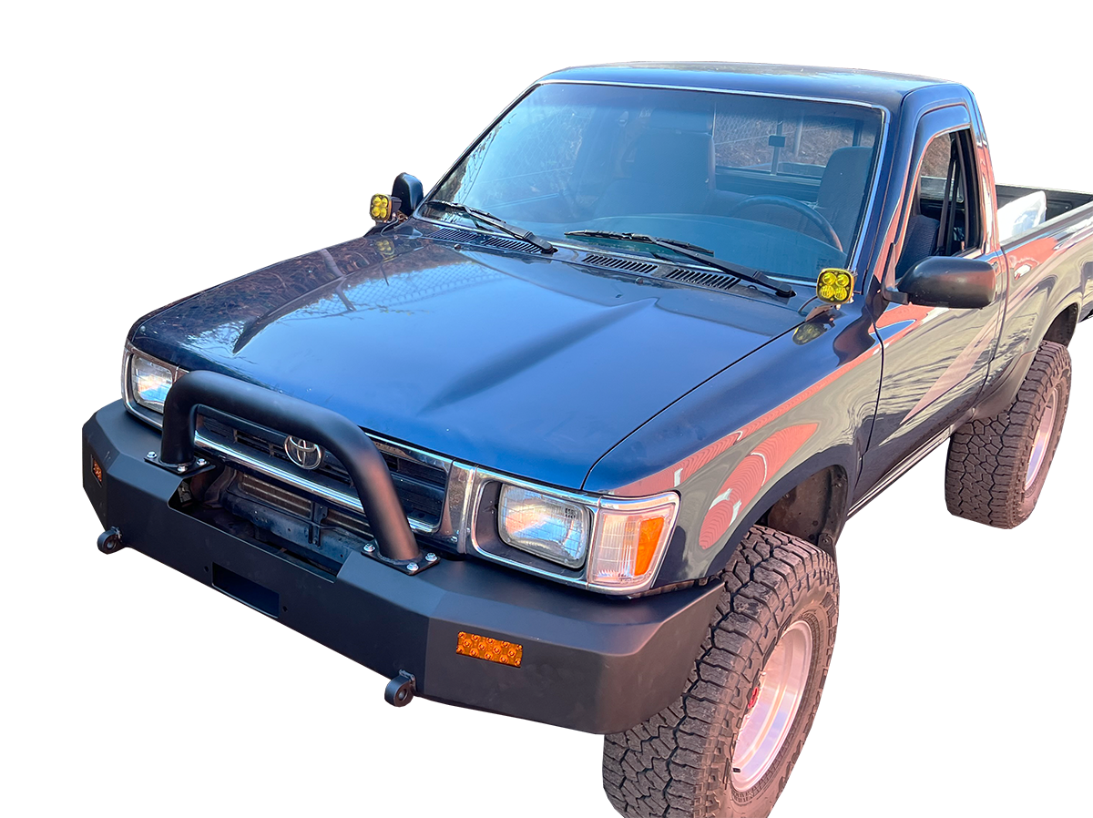 Toyota PIckup / 4Runner Plate Front Bumper with Brushguard