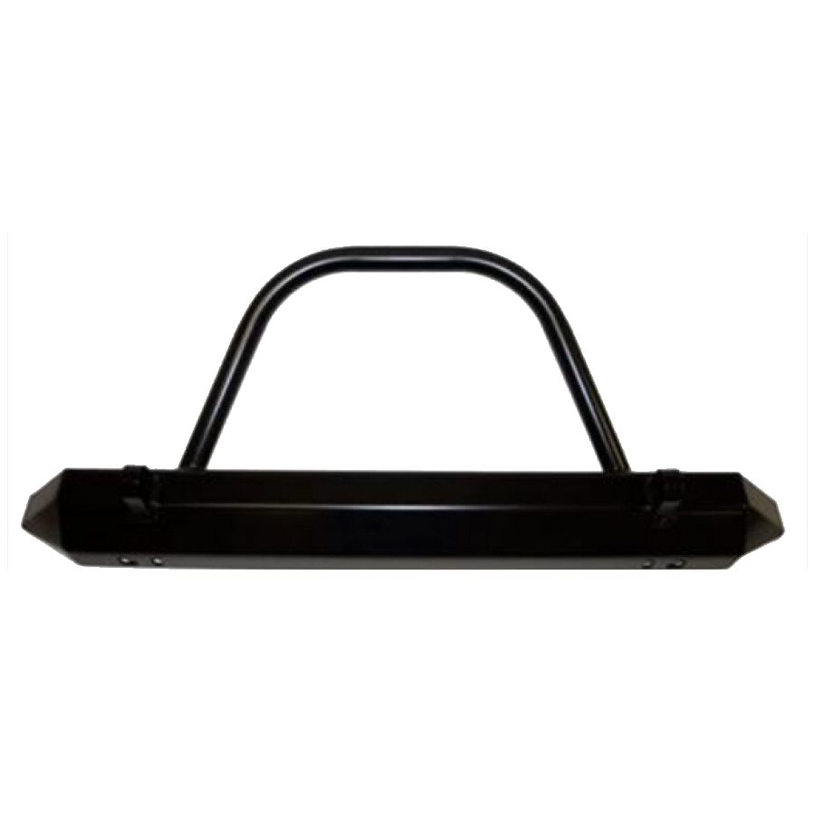 Jeep CJ5 / CJ7 / CJ8 / YJ / TJ / LJ Stubby Rock Crawler Front Bumper w/ Brush Guard & D-Ring Mounts