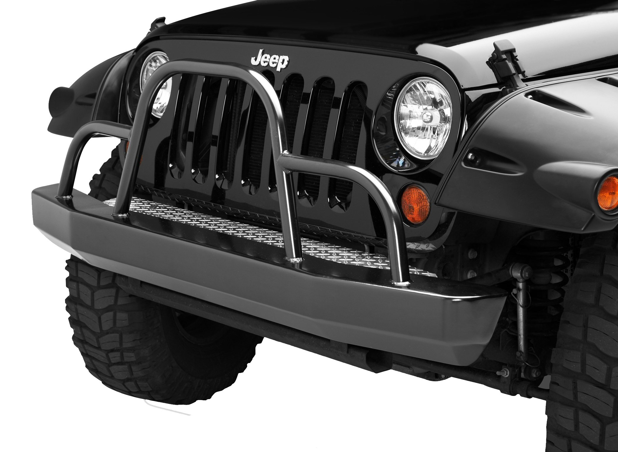 Jeep JK / JKU Rock Crawler Front Bumper w/ Brush Guard