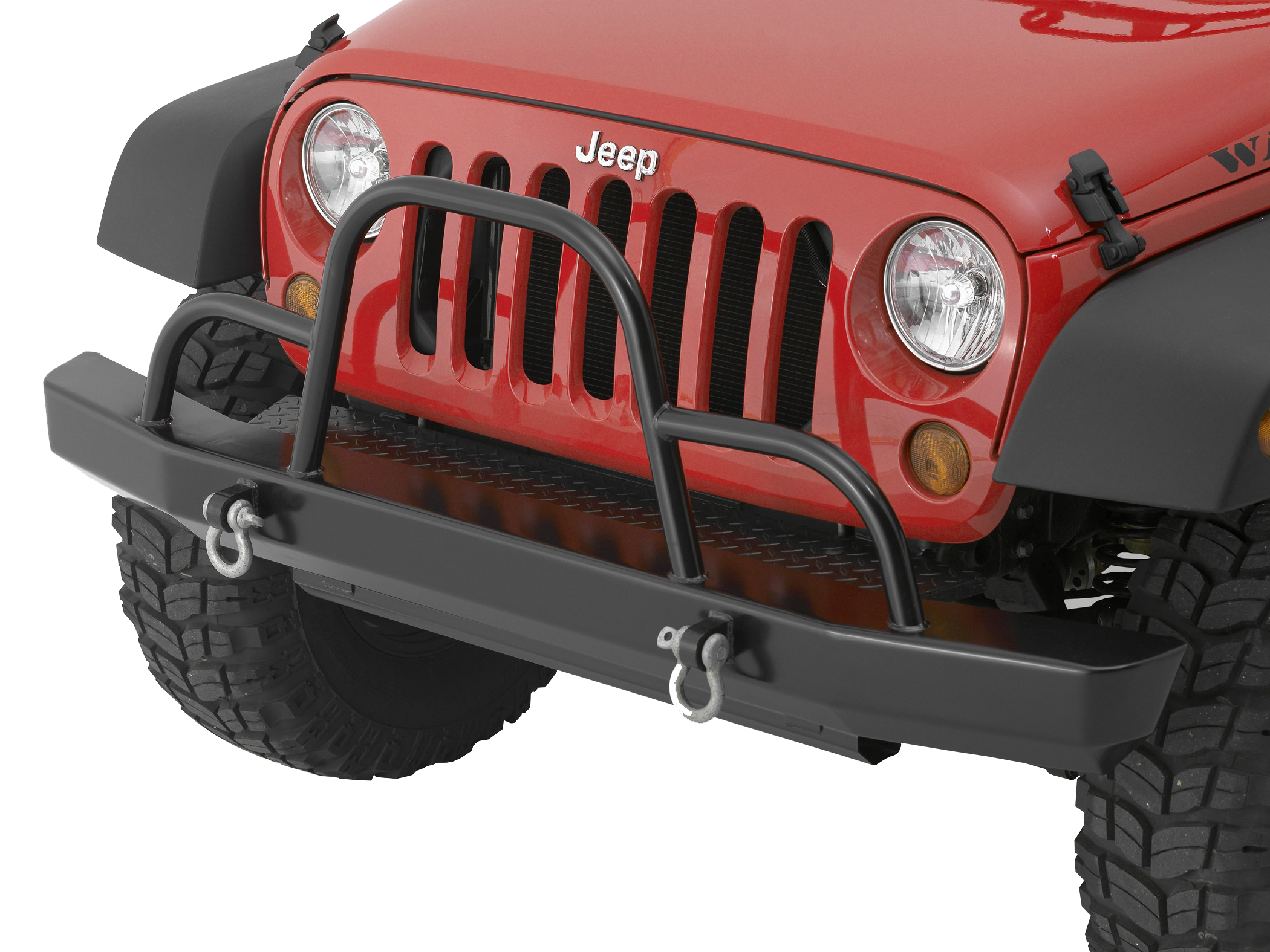 Jeep JK / JKU Rock Crawler Front Bumper w/ Brush Guard & D-Ring Mounts