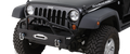Stubby Rock Crawler Front Bumper w/ Pre-Runner Brush Guard