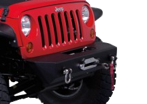Jeep JK / JKU Stubby Rock Crawler Front Winch Bumper w/ D-Ring Mounts