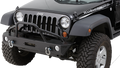 Jeep JK/JKU Mid-Width Front Winch Bumper w/ Pre-Runner Brushguard