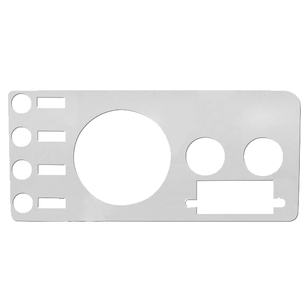 Jeep CJ5/CJ7/CJ8 Dash Panel Overlay w/ Radio Cutout