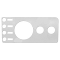 Jeep CJ5/CJ7/CJ8 Dash Panel Overlay w/o Radio Cutout