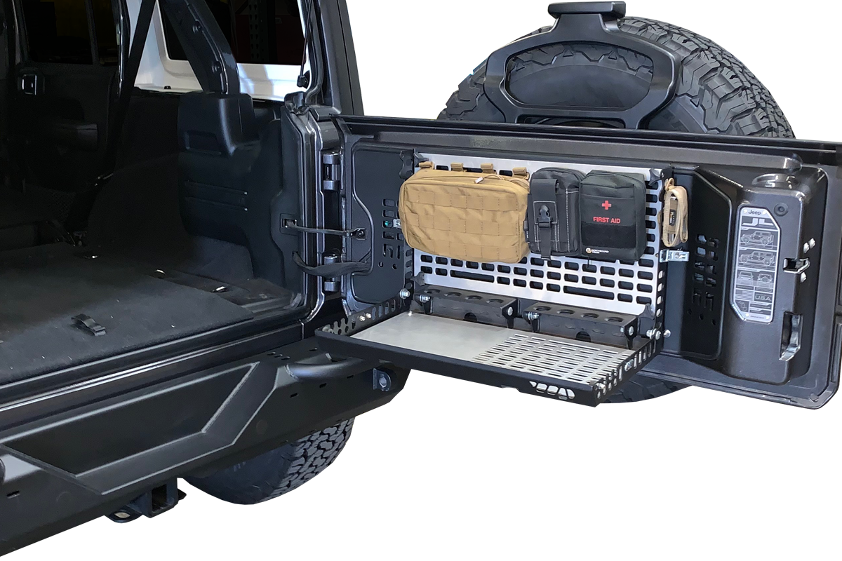 Jeep JL / JLU Tailgate Table Storage System