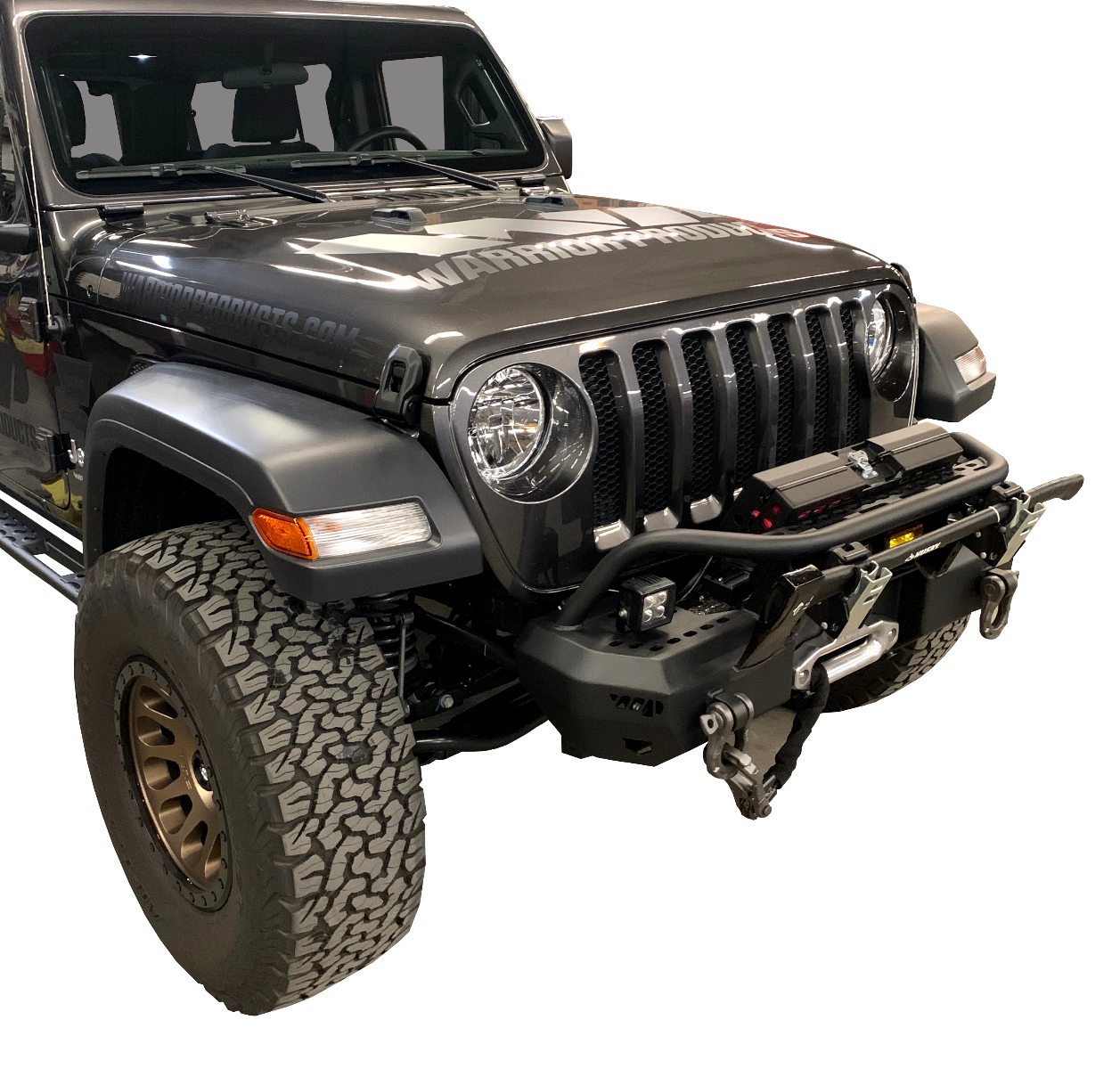 Jeep JL / JLU / JT MOD Series Stubby Bumper with Brush Guard