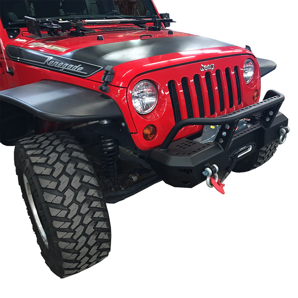 Jeep JK / JKU MOD Series Front Stubby Bumper with Brush Guard