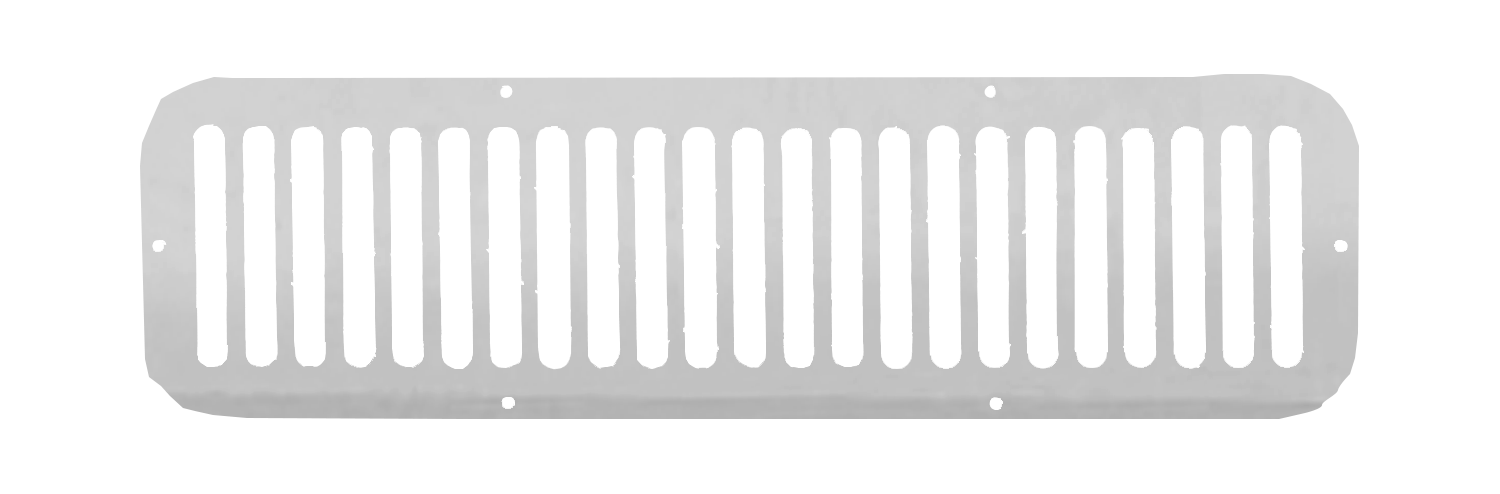 Jeep CJ5 Hood Vent Cover (Polished Aluminum)