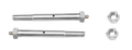 9/16" x 4-1/2" Greaseable Bolt Kit (Pair)