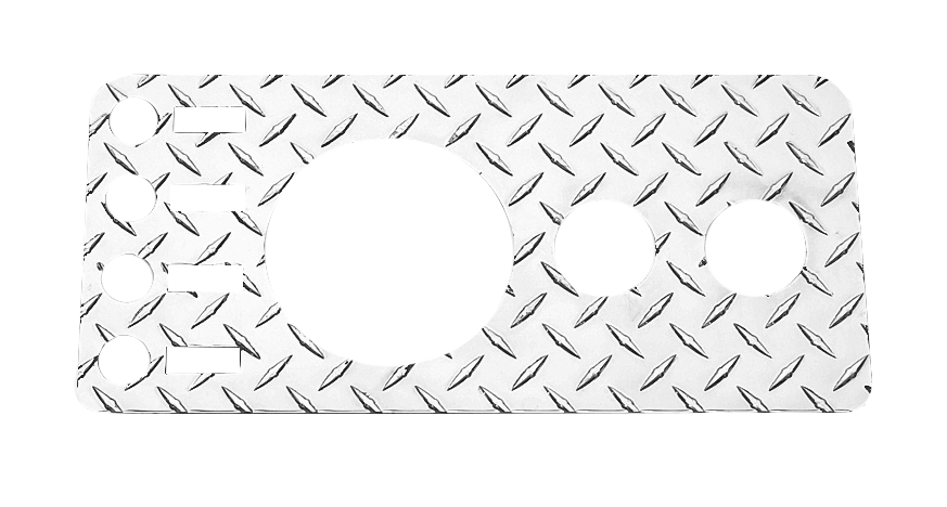 Jeep CJ5/CJ7/CJ8 Dash Panel Overlay w/ Radio Cutout