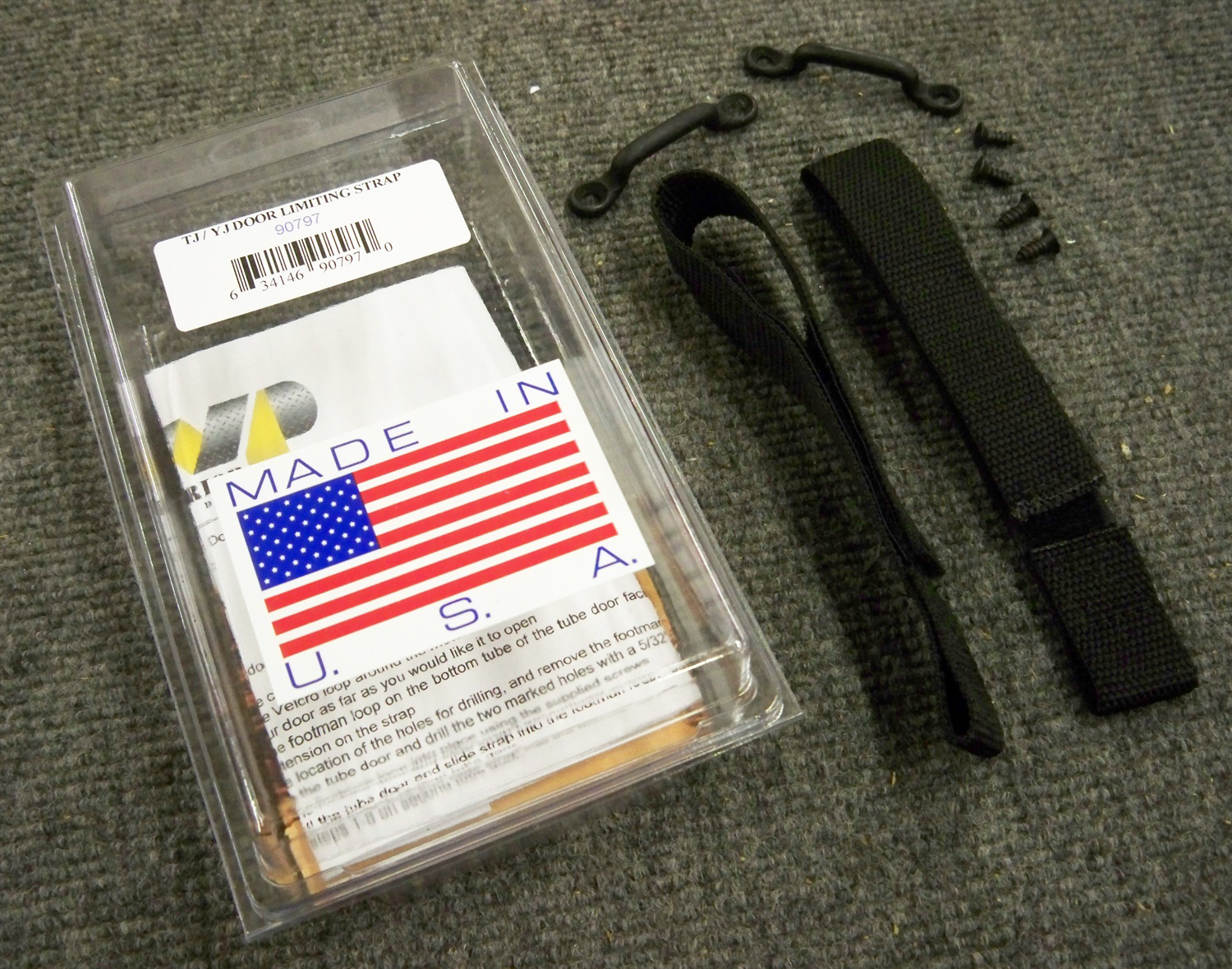 Jeep YJ/TJ/LJ Door Limit Straps for Warrior Tube Doors