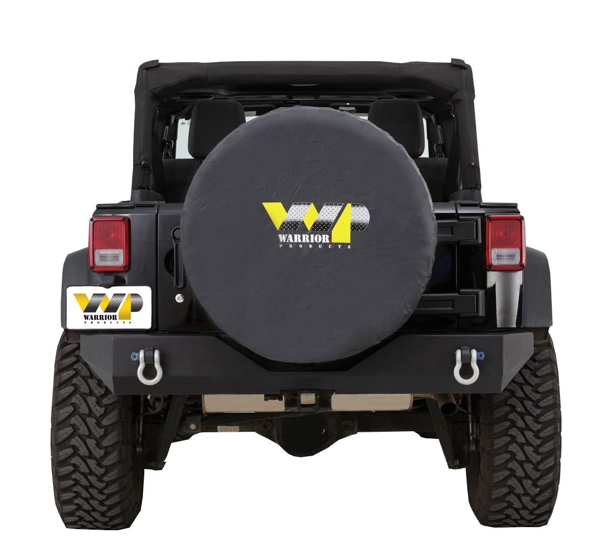 BLACK WP SPARE TIRE COVER (37" TIRE)