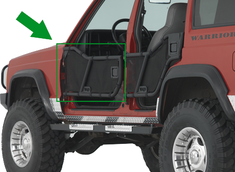Jeep XJ Front Adventure Tube Doors (Late Model)