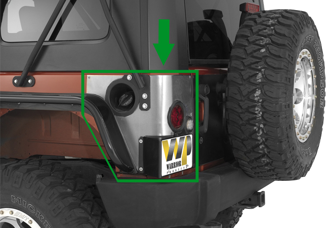 Jeep JK Rear LED Corners (2 Door)