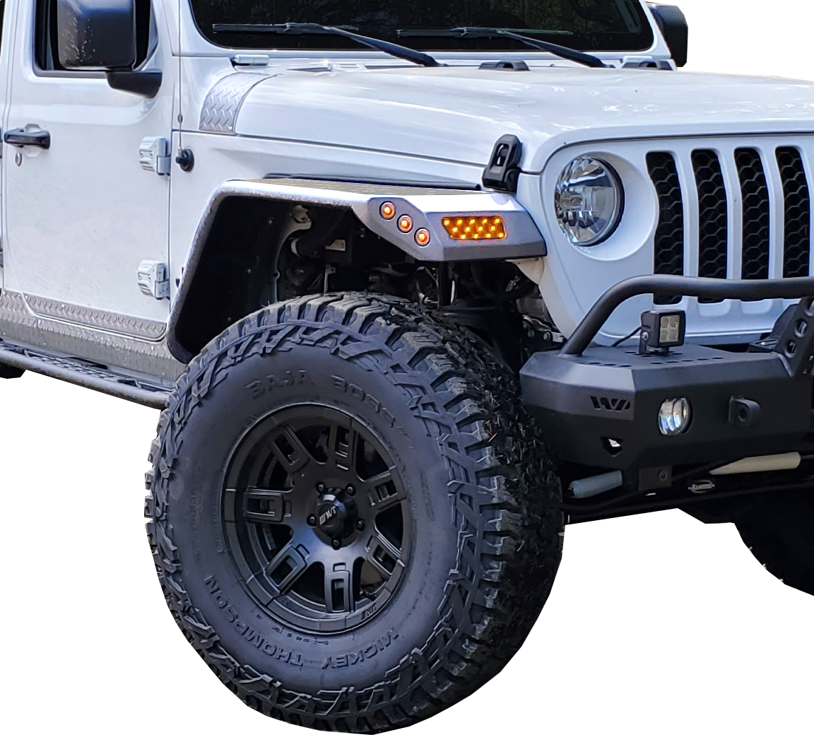 JEEP GLADIATOR JT FRONT TUBE FENDER FLARES