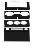 Jeep JK/JKU Dash Overlay (Power Windows)