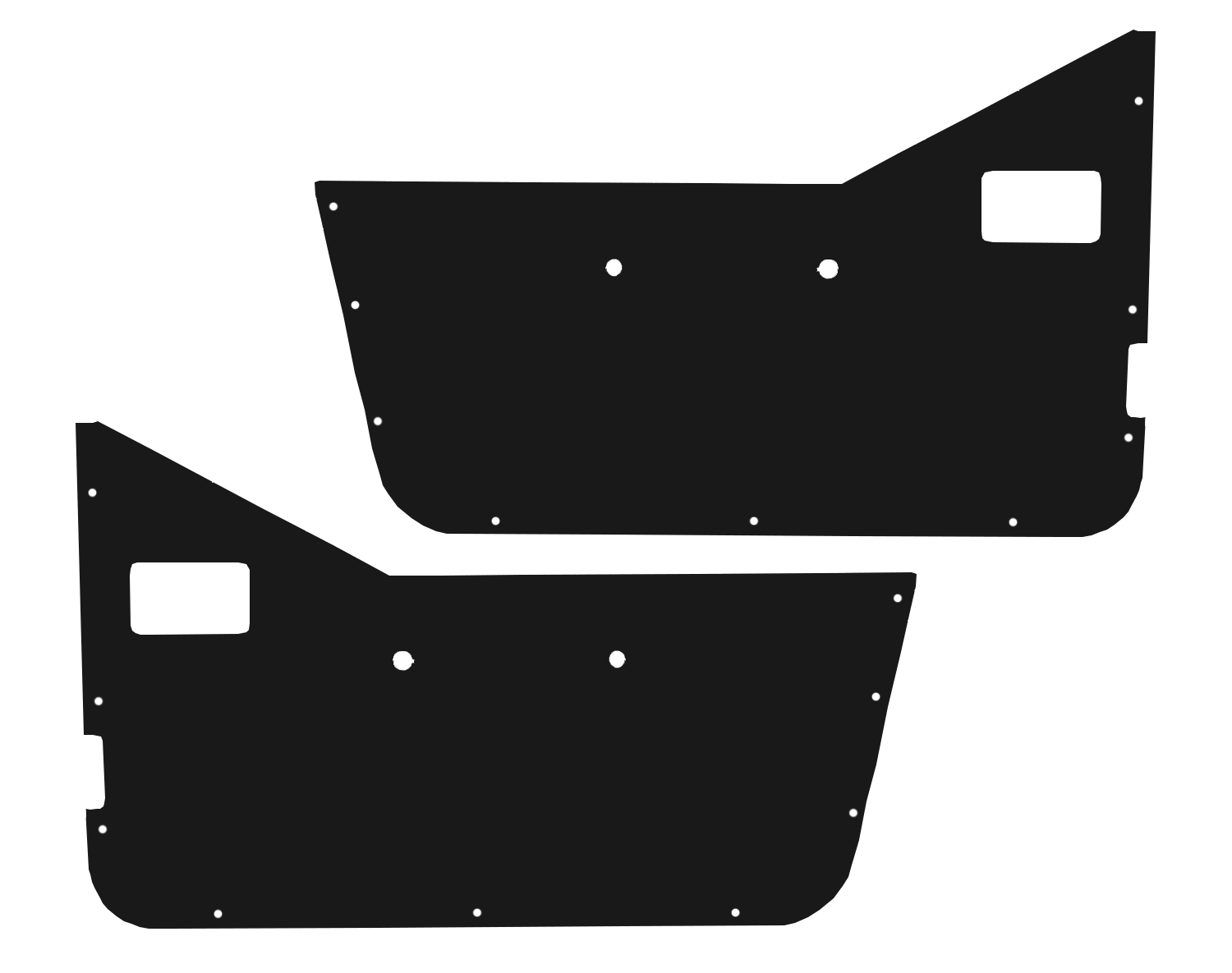 Jeep CJ7/YJ Factory Door Panel Insert (Half Door)