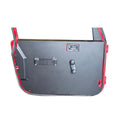 Jeep Wrangler TJ/LJ Interior Door Panels (Full Door) - Black Powder Coated Flat Aluminum