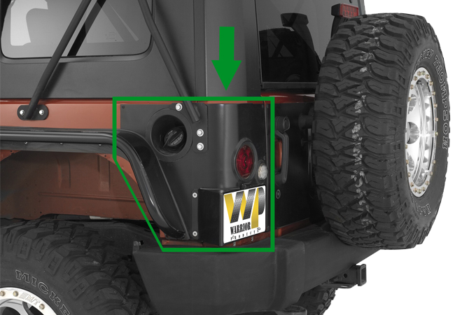 Jeep JK Rear LED Corners (2 Door)